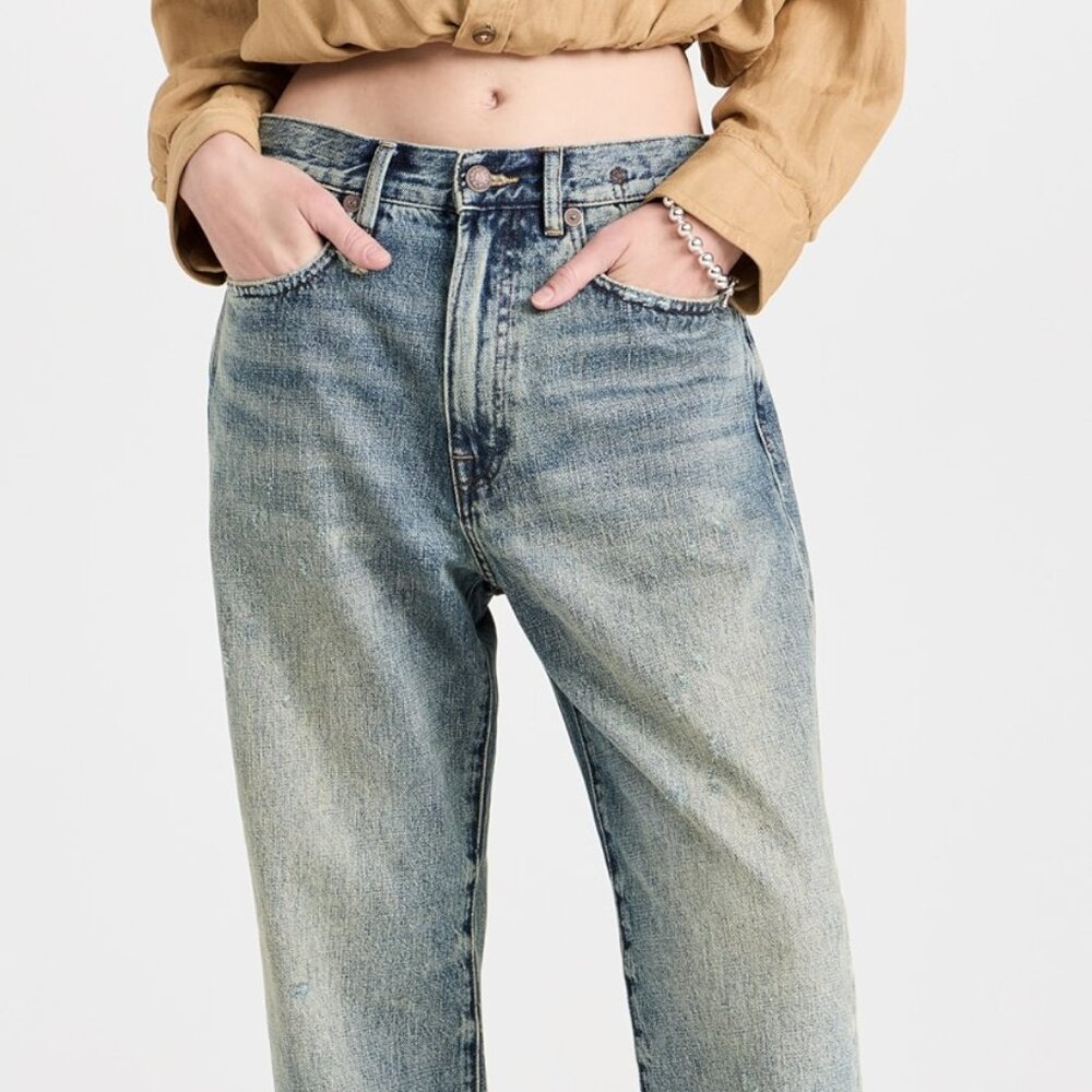 R13 X-Boyfriend BF Jeans in Clinton Blue size 23